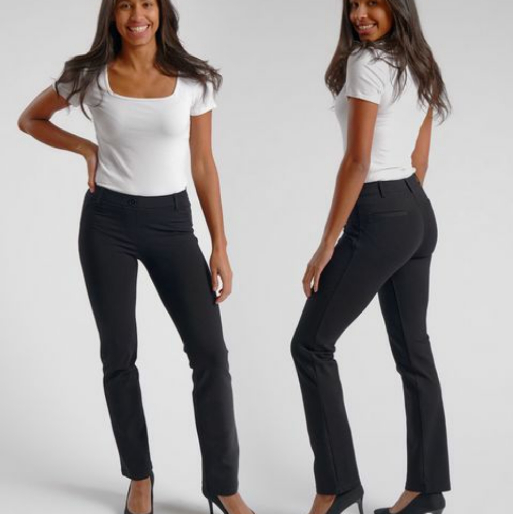 BETABRAND Classic Dress Pant Yoga Pants in black